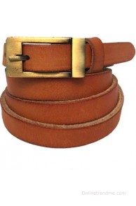 Skyforest Women Casual Tan Genuine Leather Belt(Tan)